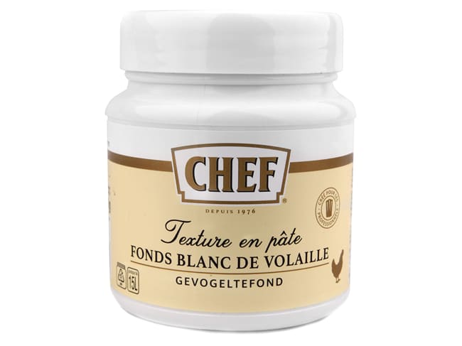 Fond blanc de volaille Premium - en pâte - 630 g - Chef®