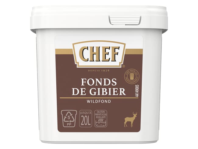 Fond de gibier déshydraté - 500 g - Chef®