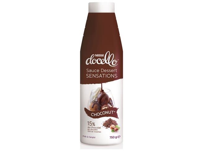 Sauce chocolat noisette Docello - 750 g - Nestlé