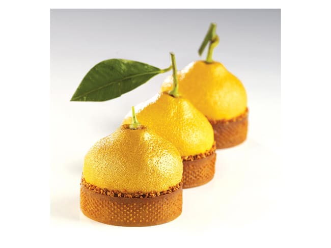 Moule silicone Citron - format tartelette - Par Cedric Grolet - Pavoni