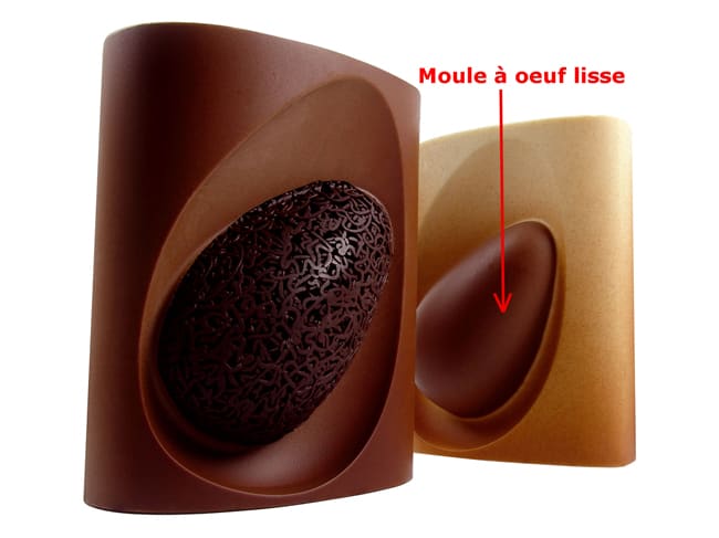 Moule chocolat œuf design - encadré - Pavoni