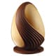 Moule chocolat œuf design - ruban strié - Pavoni