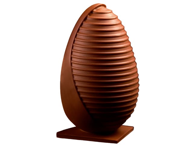 Moule chocolat œuf design - strié - Pavoni