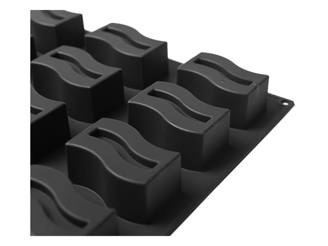 Moule silicone Pavoflex - 25 rectangles vagues - 60 x 40 cm - Pavoni