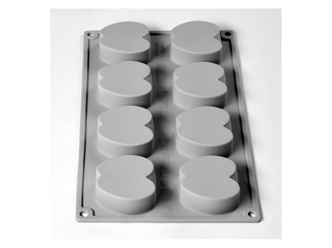 Moule silicone - 8 demi-pommes - 30 x 17.5 cm - Pavoni