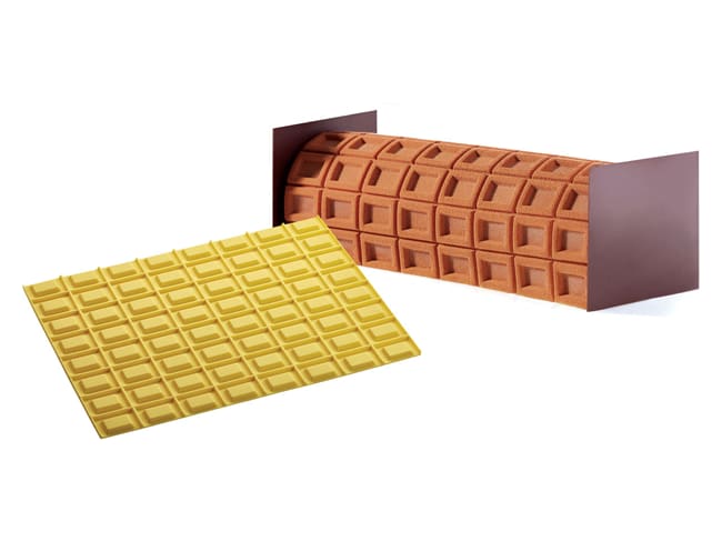 Tapis silicone pour buche - Chocolat - Pavoni