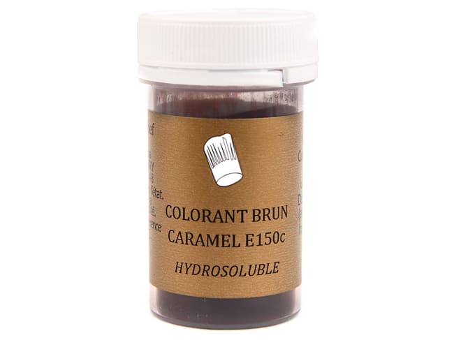 Colorant alimentaire brun caramel - hydrosoluble - 10 g - Selectarôme