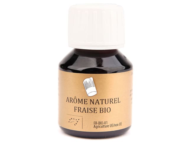 Arôme Bio fraise - hydrosoluble - 58 ml - Selectarôme