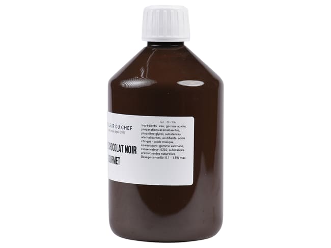 Arôme chocolat noir gourmet - hydrosoluble - 500 ml - Selectarôme