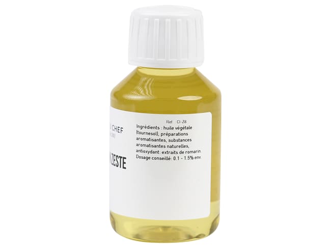 Arôme citron zeste - liposoluble - 1 litre - Selectarôme