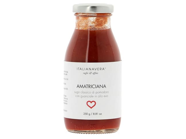 Sauce Amatriciana traditionnelle - 250 g - Italianavera