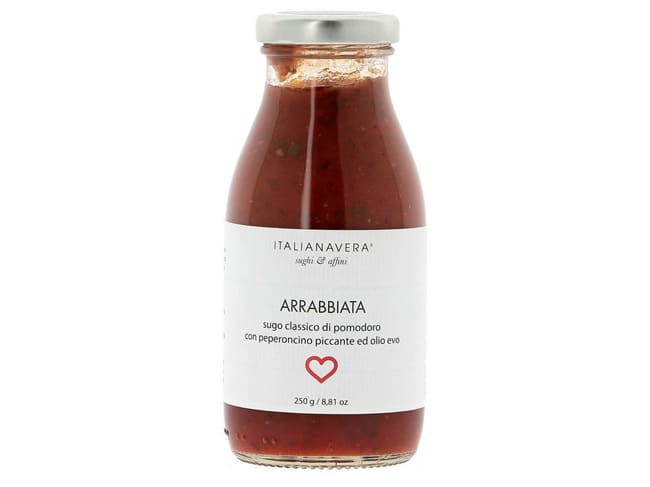 Sauce Arrabbiata traditionnelle - 250 g - Italianavera