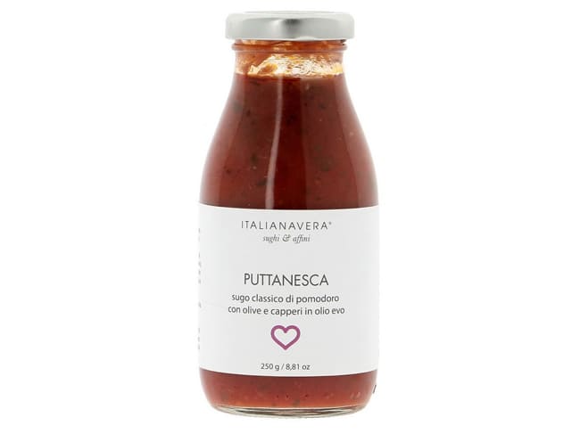 Sauce Puttanesca traditionnelle - 250 g - Italianavera