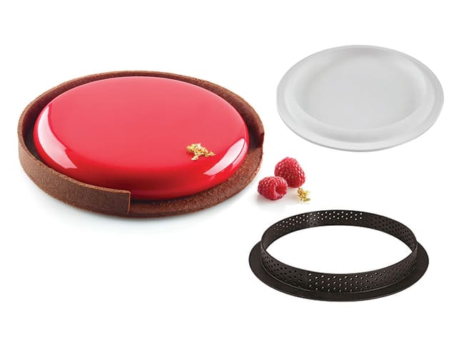 Moule silicone - 1 tarte (kit) - Ø 25 cm - Silikomart