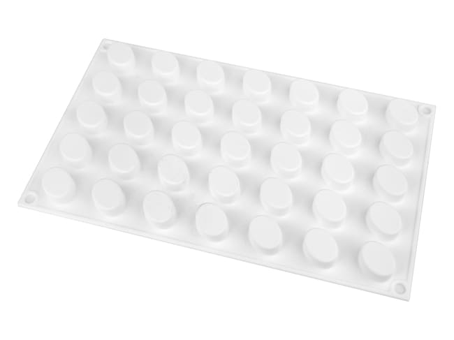 Moule silicone - 35 micro ovales - 30 x 17,5 cm - Silikomart