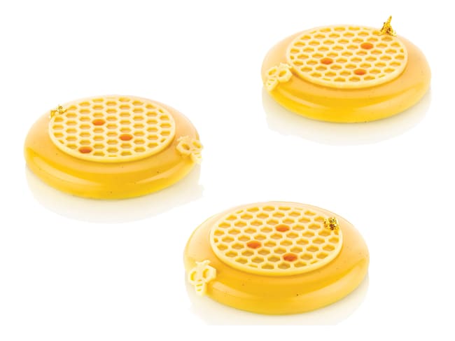 Moule silicone nid d'abeille - 5 empreintes - 40 x 8,2 cm - Silikomart