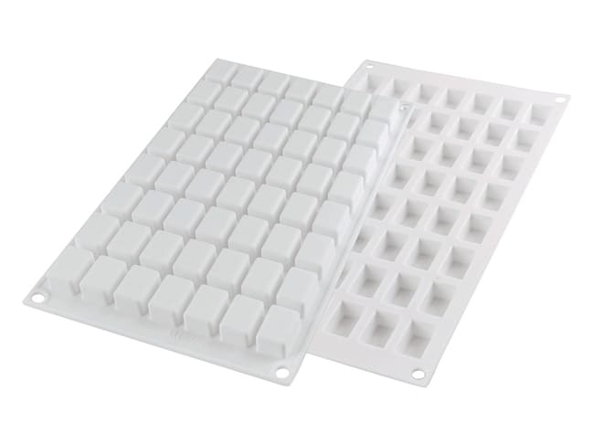 Moule silicone - 56 micro rectangles - 30 x 17,5 cm - Silikomart