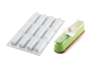 Moule silicone - 12 mini éclairs - 30 x 17,5 cm - Silikomart