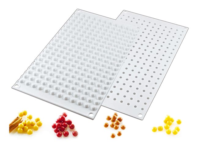 Moule silicone - 228 mini perles - 30 x 17,5 cm - Silikomart