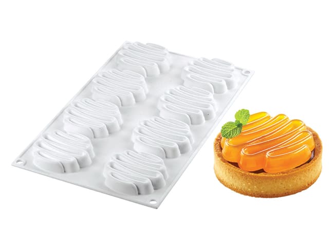 Moule silicone - 6 tartelettes (kit). Honoré - 30 x 17,5 cm - Silikomart