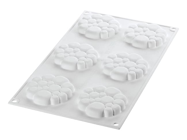 Moule silicone - 6 tartelettes (kit). Paradis - 30 x 17,5 cm - Silikomart