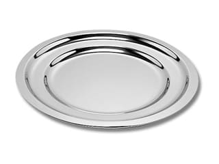 Plat rond en inox