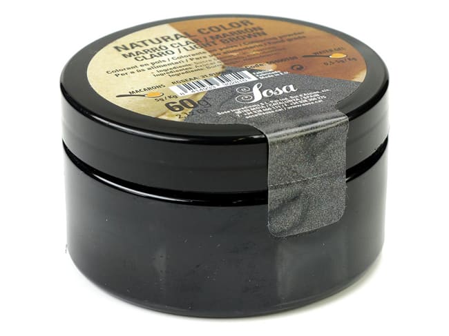 Colorant naturel marron clair en poudre - hydrosoluble - 60 g - Sosa