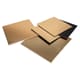 Lot 15 supports carton - carré or et noir - 16, 18, 20 cm - Tradiser
