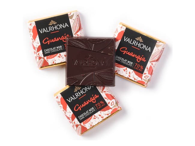 Carrés chocolat Guanaja - Instant café par Valrhona - 40 napolitains - Valrhona