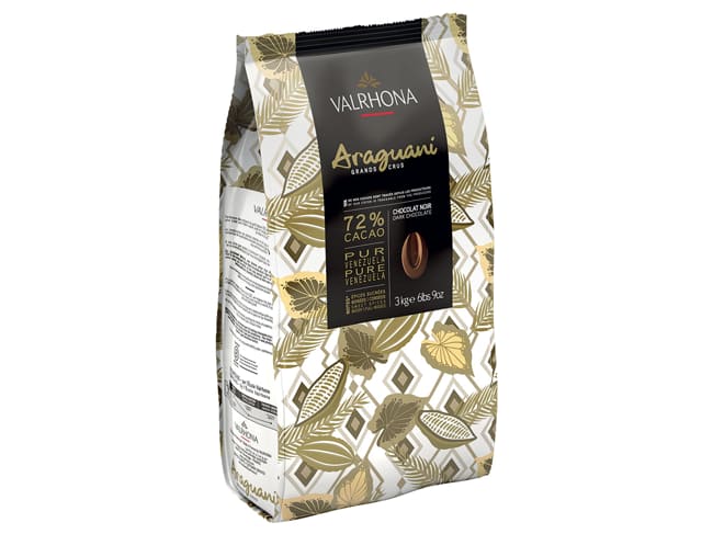 Chocolat noir Araguani 72% - 3 kg - Valrhona