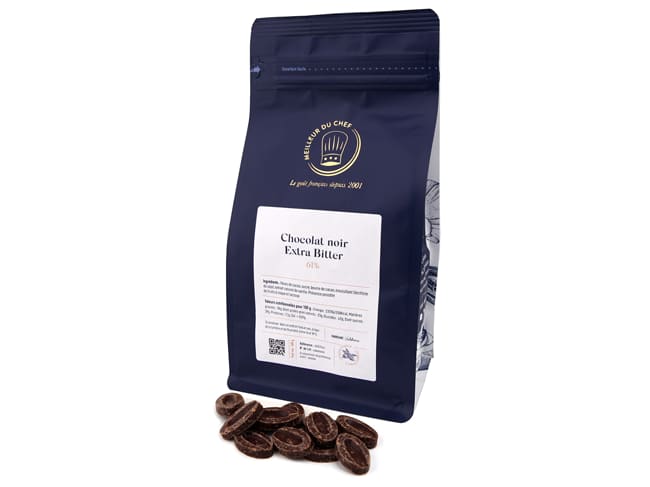 Chocolat noir Extra Bitter 61% - 500 g - Valrhona