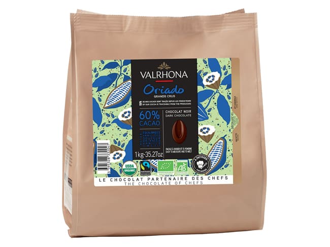 Chocolat noir Bio Oriado 60% - 1 kg - Valrhona