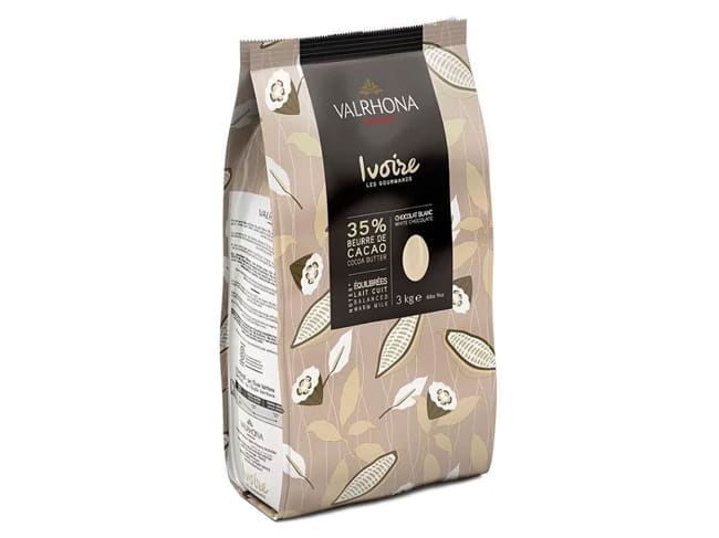 Chocolat blanc Ivoire 35% - 3 kg - Valrhona