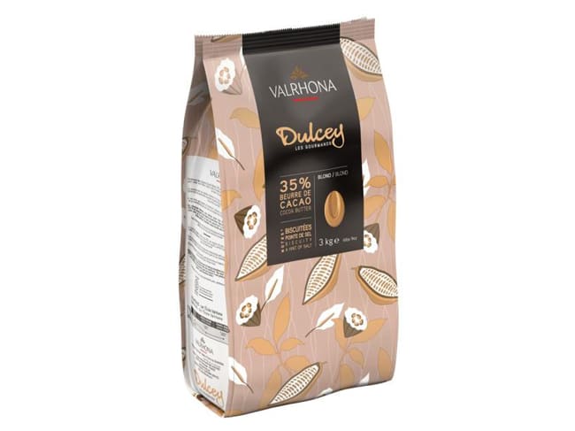 Chocolat blond Dulcey 35% - 3 kg - Valrhona