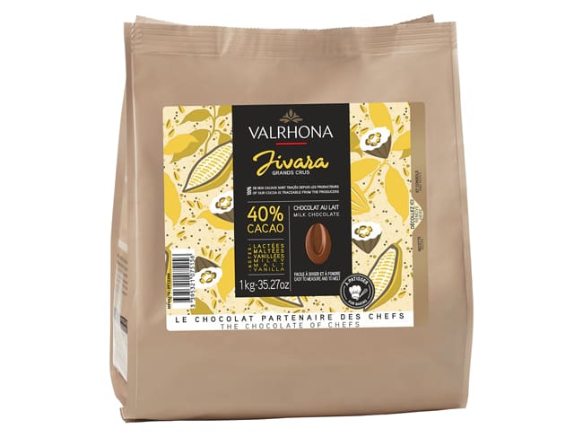 Chocolat au lait Jivara 40% - 1 kg - Valrhona