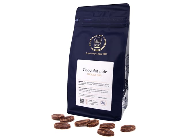 Chocolat noir Abinao 85% - 500 g - Valrhona