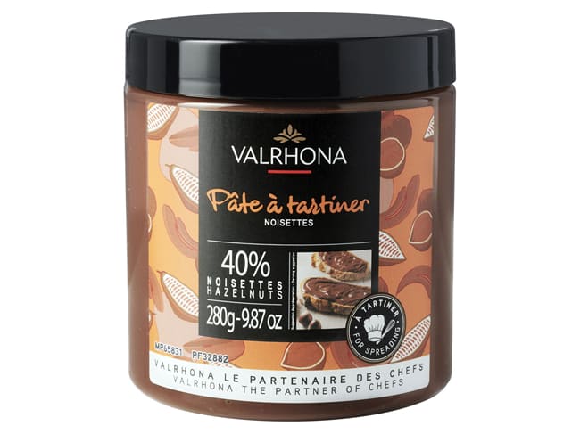 Pâte à tartiner noisettes - Signée Valrhona - 280 g - Valrhona