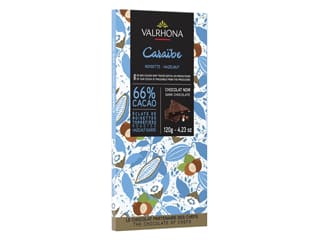 Tablette chocolat noir/noisettes Caraïbe 66%