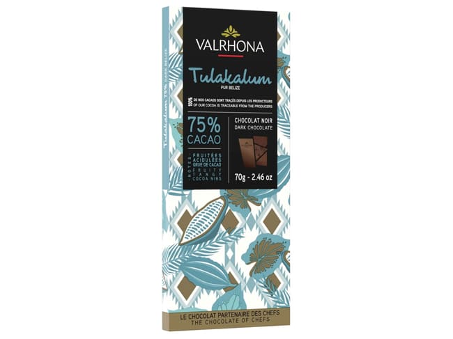 Tablette chocolat noir Tulakalum 75% - 70 g - Valrhona