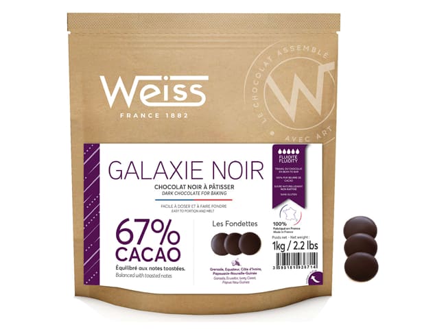 Chocolat noir Galaxie 67% - 1 kg - Weiss