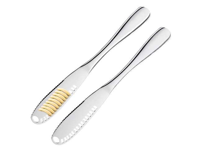 Couteau à beurre et décor (x 2) - inox - Westmark