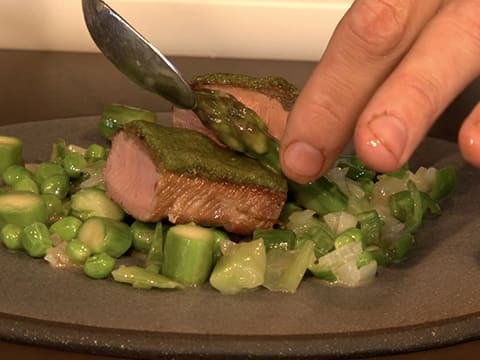 L'agneau de lait des Pyrénées au Vadoovan, légumes verts de printemps - 86