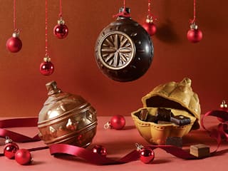 Boules de Noël au chocolat