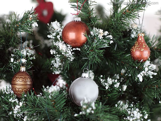 Boules de Noël en chocolat