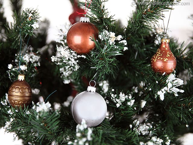 Boules de Noël en chocolat