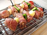 Brochettes d'agneau au lard - 22