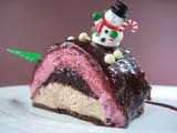 B&ucirc;che de No&euml;l cassis/chocolat