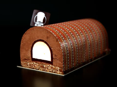 Bûche de Noël chocolat au cœur abricot - 85