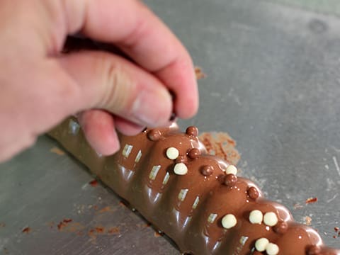 Bûche de Noël au chocolat et son cœur coulant - 51