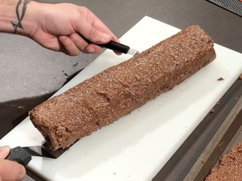 Bûche de Noël chocolat/praliné - 93